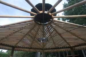 A pergola is great for outdoor entertaining.
