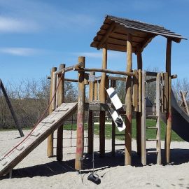 With lathe-turned poles and a little creativity, you can build anything from play forts to balance beams, cattleyards, or a pole shed.